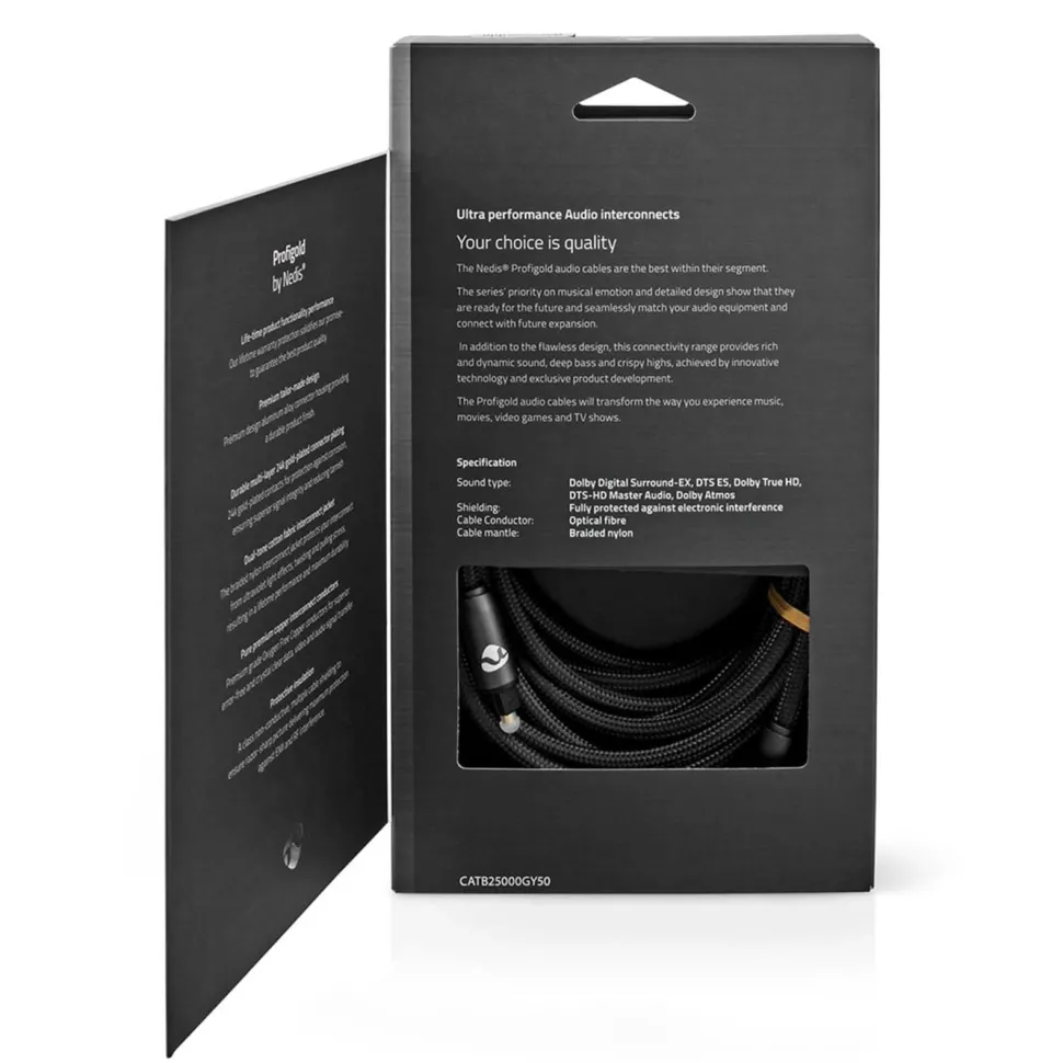 Nedis Optisk ljudkabel Toslink 5 m