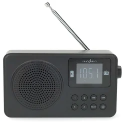 Nedis Portabel FM-radio med Bluetooth