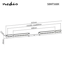 Nedis Soundbar-fäste för Sonos