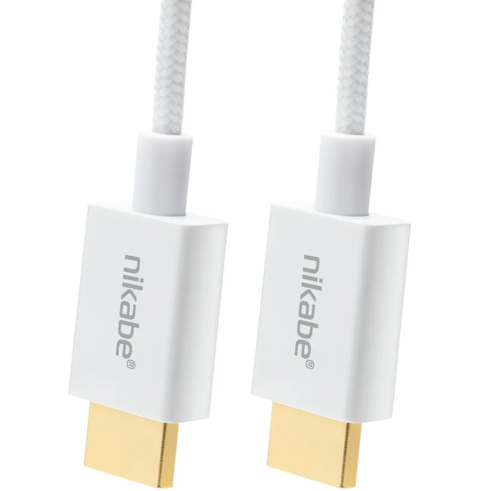 Nikabe Ultra Slim HDMI-kabel med 8K-stöd Vit 2 m