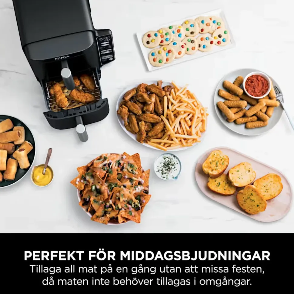 Ninja Stacked Dual Zone varmluftsfritös 7,6 L