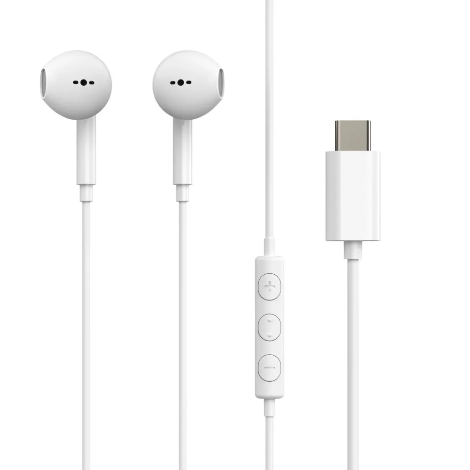 Nomadelic USB-C-hörlurar Solo 100 Vit