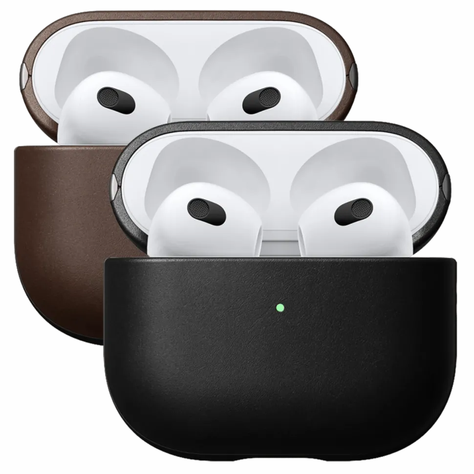 Nomad Modern Leather Case för AirPods Series 3 (2021) Svart