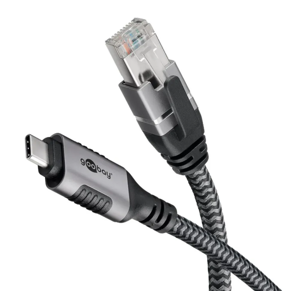 Nätverkskabel med USB-anslutning USB-C 2 m