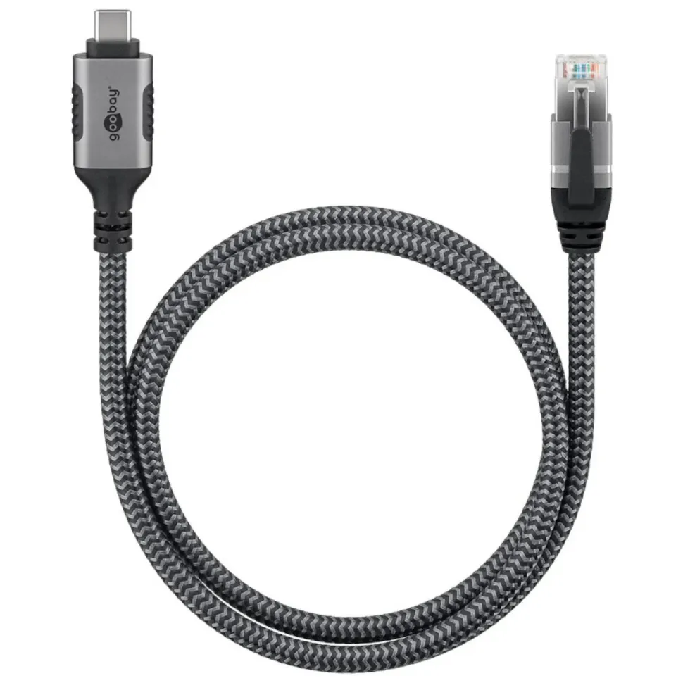 Nätverkskabel med USB-anslutning USB-C 2 m