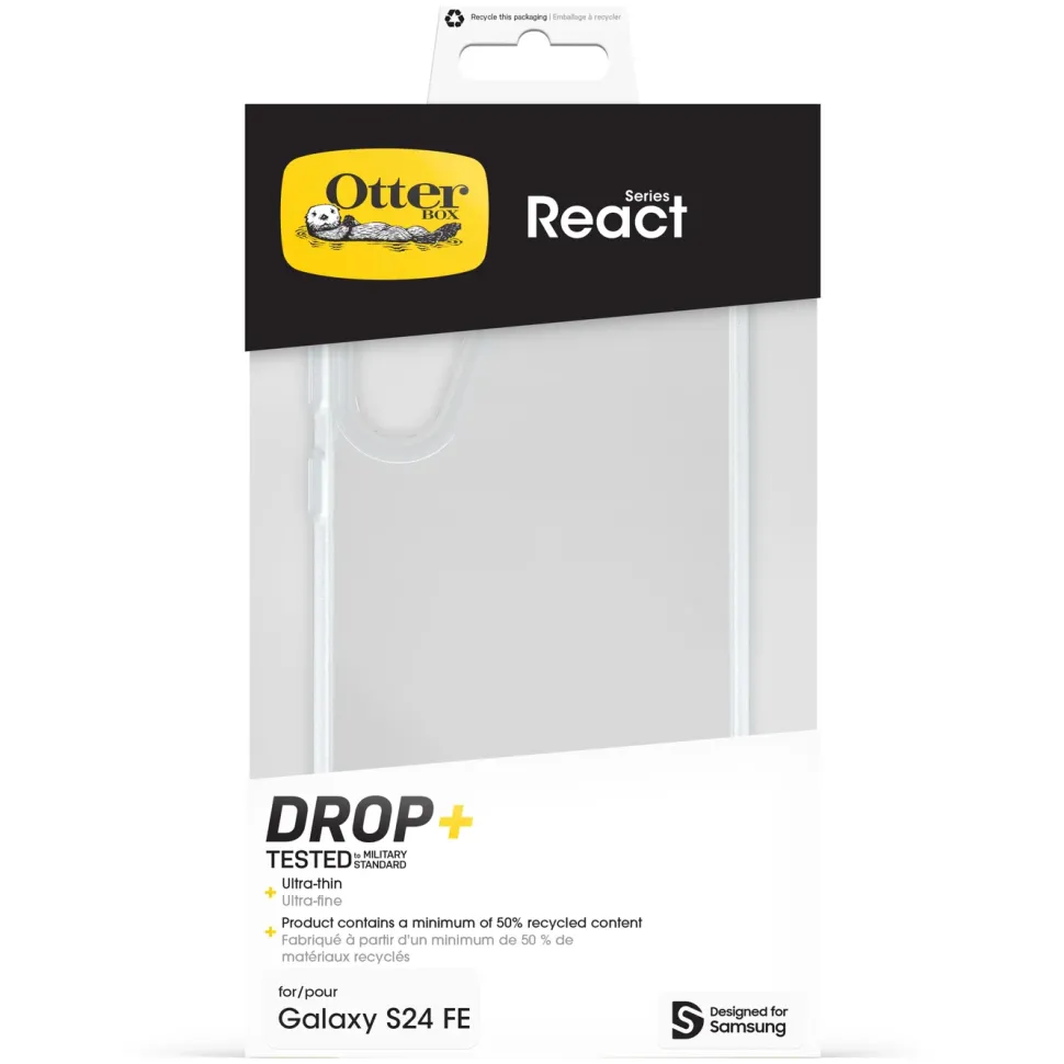 Otterbox React Fodral för Galaxy S23 FE Transparent