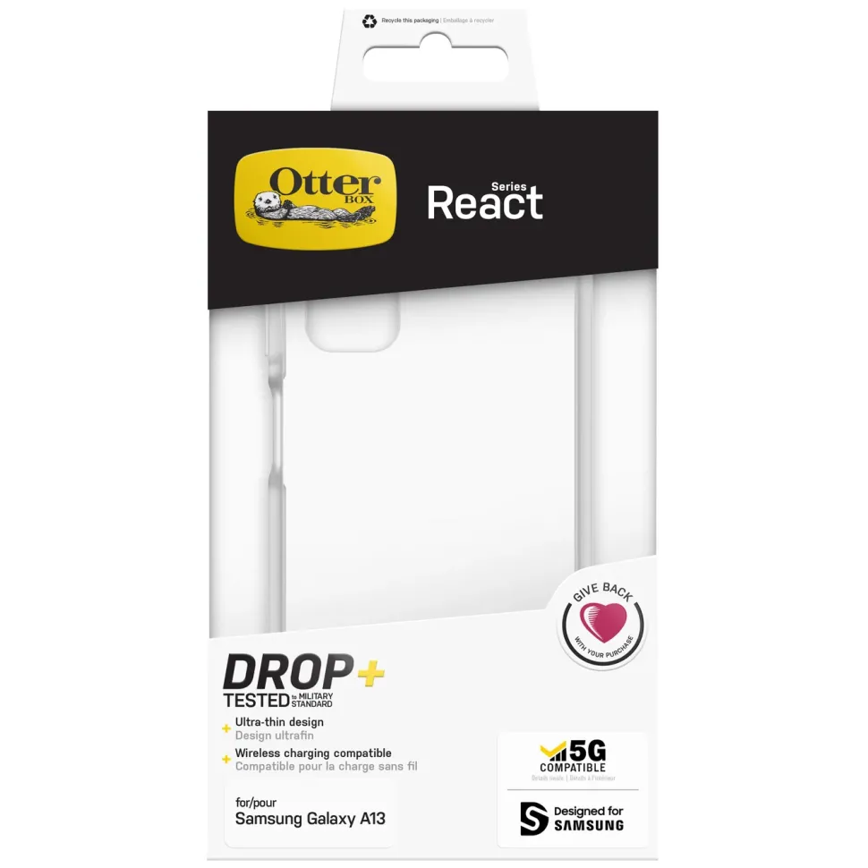 Otterbox React Fodral för Galaxy A13 Transparent