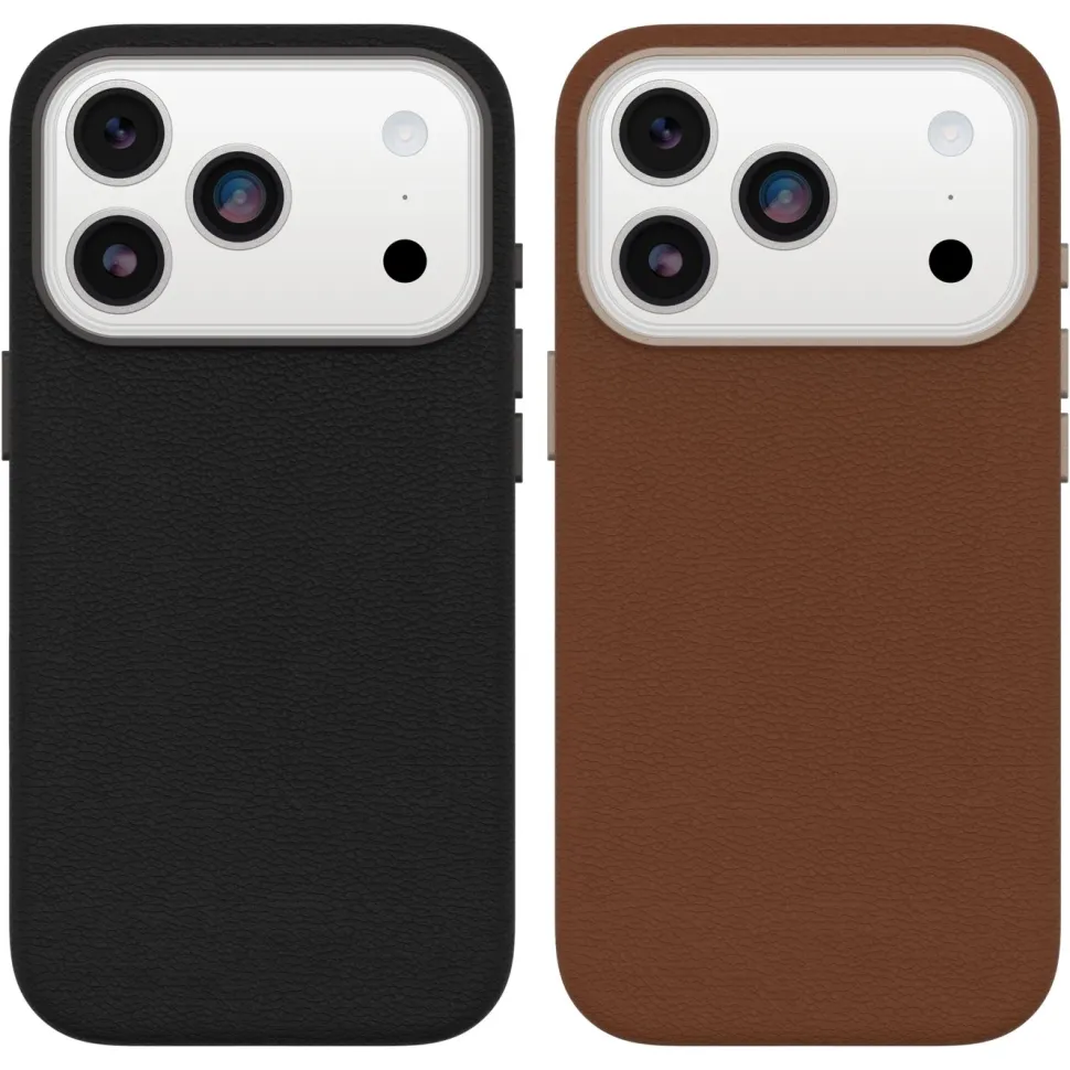 Otterbox Symmetry Cactus Leather Magsafe för iPhone 17 Pro Brun