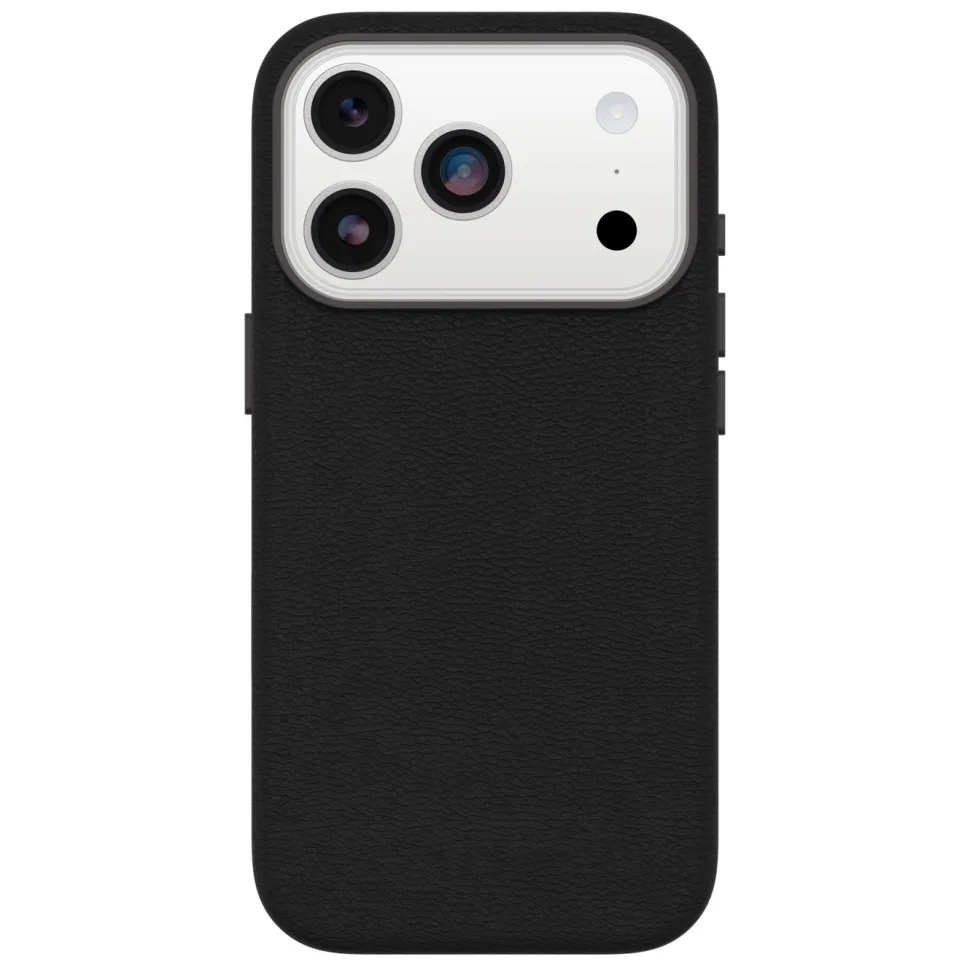 Otterbox Symmetry Cactus Leather Magsafe för iPhone 17 Pro Svart