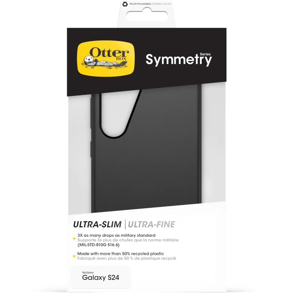 Otterbox Symmetry Tåligt skal för Galaxy S24 Svart