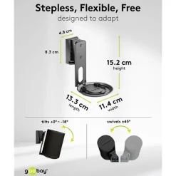 2-pack Högtalarfäste för Sonos Era 100 Svart