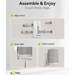 2-pack Högtalarfäste för Sonos Era 100 Vit
