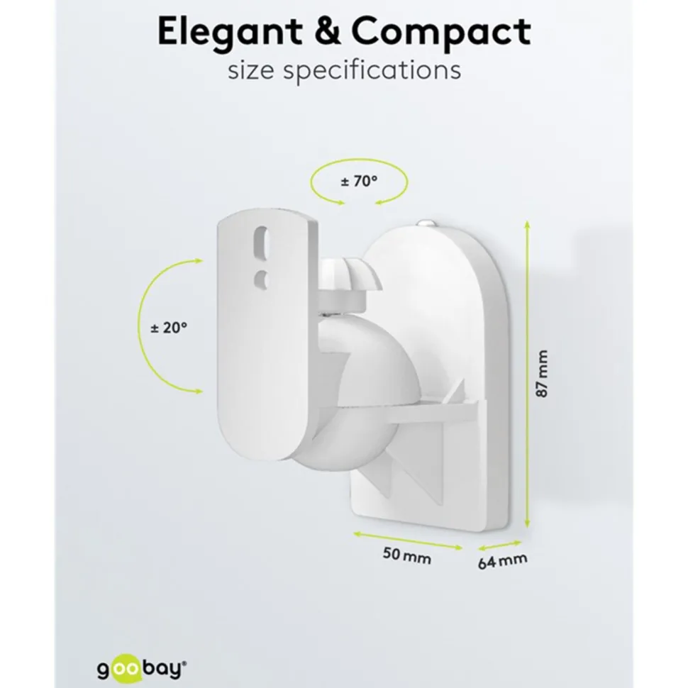 2-pack Högtalarfäste Vit