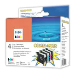 Peach LC1240 Bläckpatron 4-pack