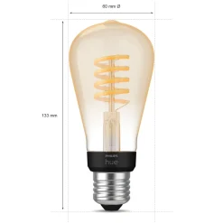 Philips Hue Filament ST64 E27 Smart LED-lampa 550 lm