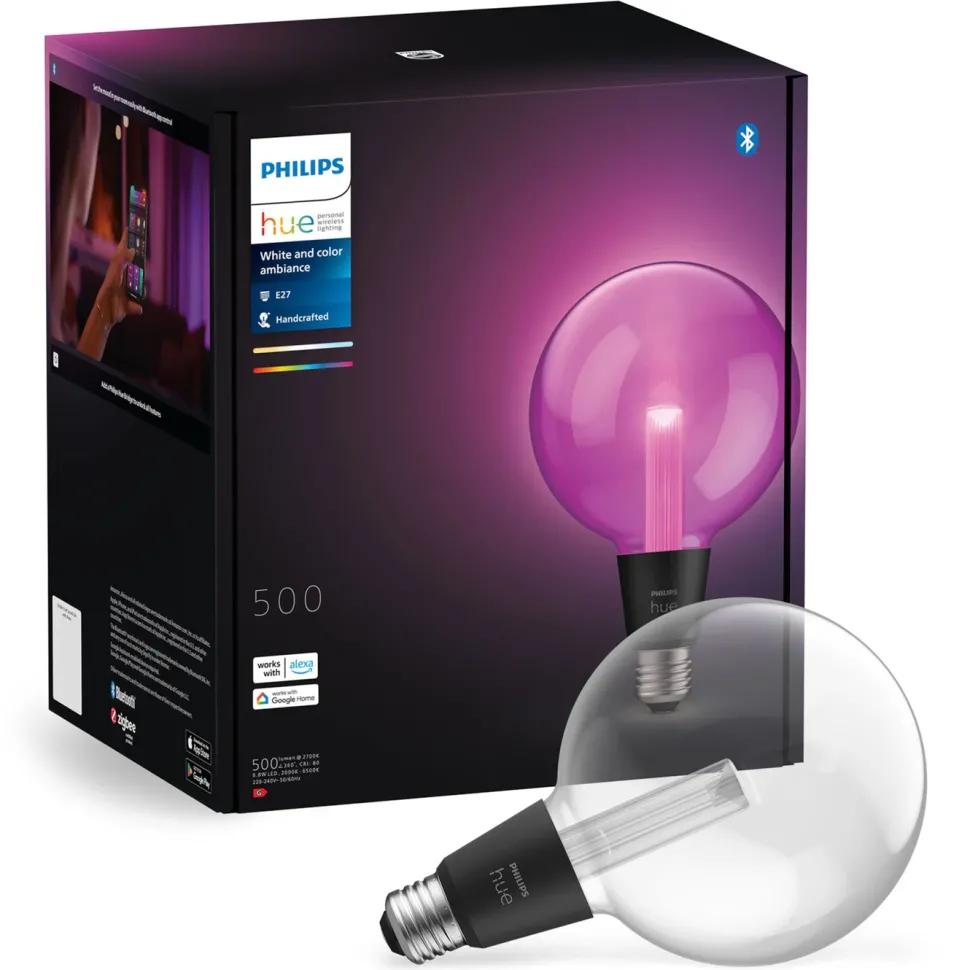 Philips Hue Lightguide G125 E27 smart LED-lampa glob 500 lm