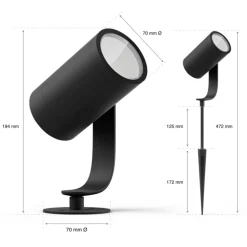 Philips Hue Lily spotlight för utomhusbruk 3-pack