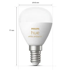 Philips Hue Luster Klotlampa White Ambiance E14 470 lm