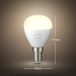 Philips Hue Luster Smart LED-lampa E14 470 lm 2-pack