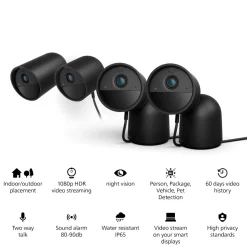 Philips Hue Secure Battery Cam Svart