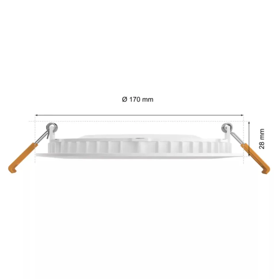 Philips Hue Slim infälld belysning Ø170 mm Vit