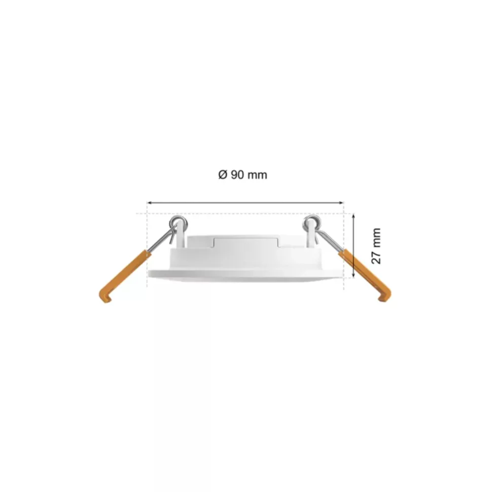 Philips Hue Slim infälld belysning Ø90 mm Vit
