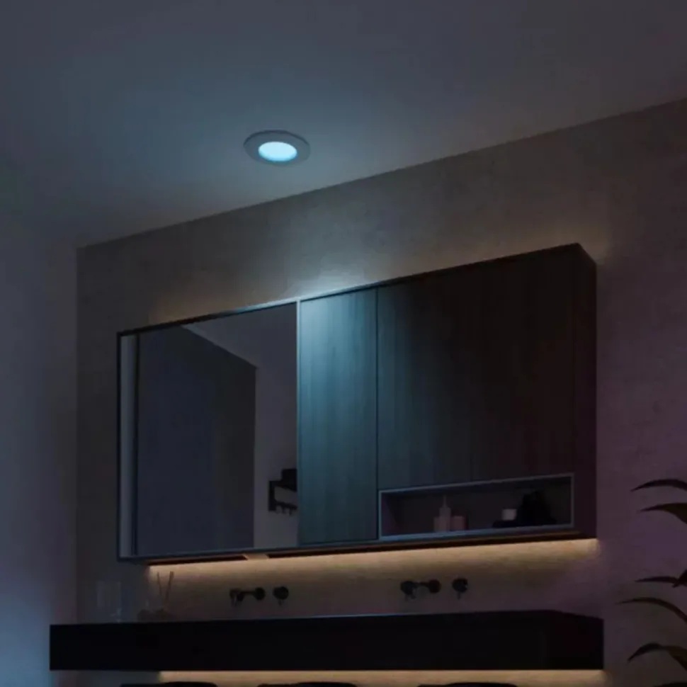 Philips Hue Slim infälld belysning Ø90 mm Vit