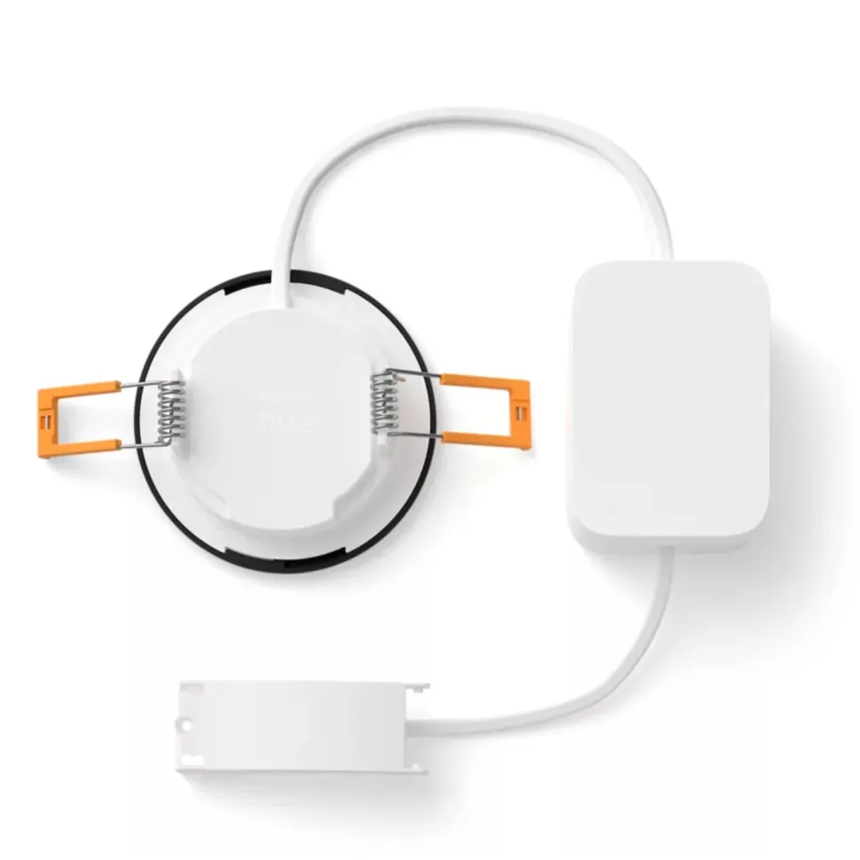 Philips Hue Slim infälld belysning Ø90 mm Svart