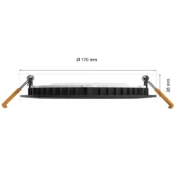 Philips Hue Slim infälld belysning Ø170 mm Svart