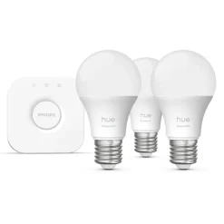 Philips Hue Startpaket Essential: 3x White & Color E27 + Bridge