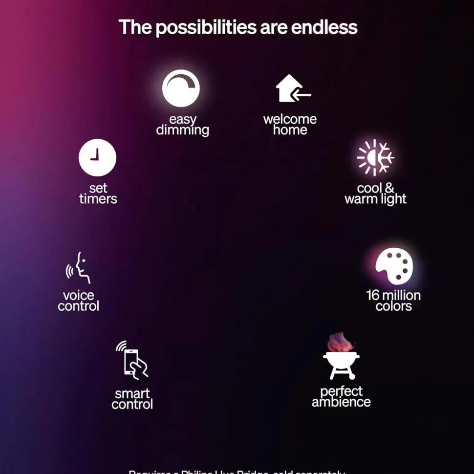 Philips Hue Turaco pollare för utomhusbruk Antracit