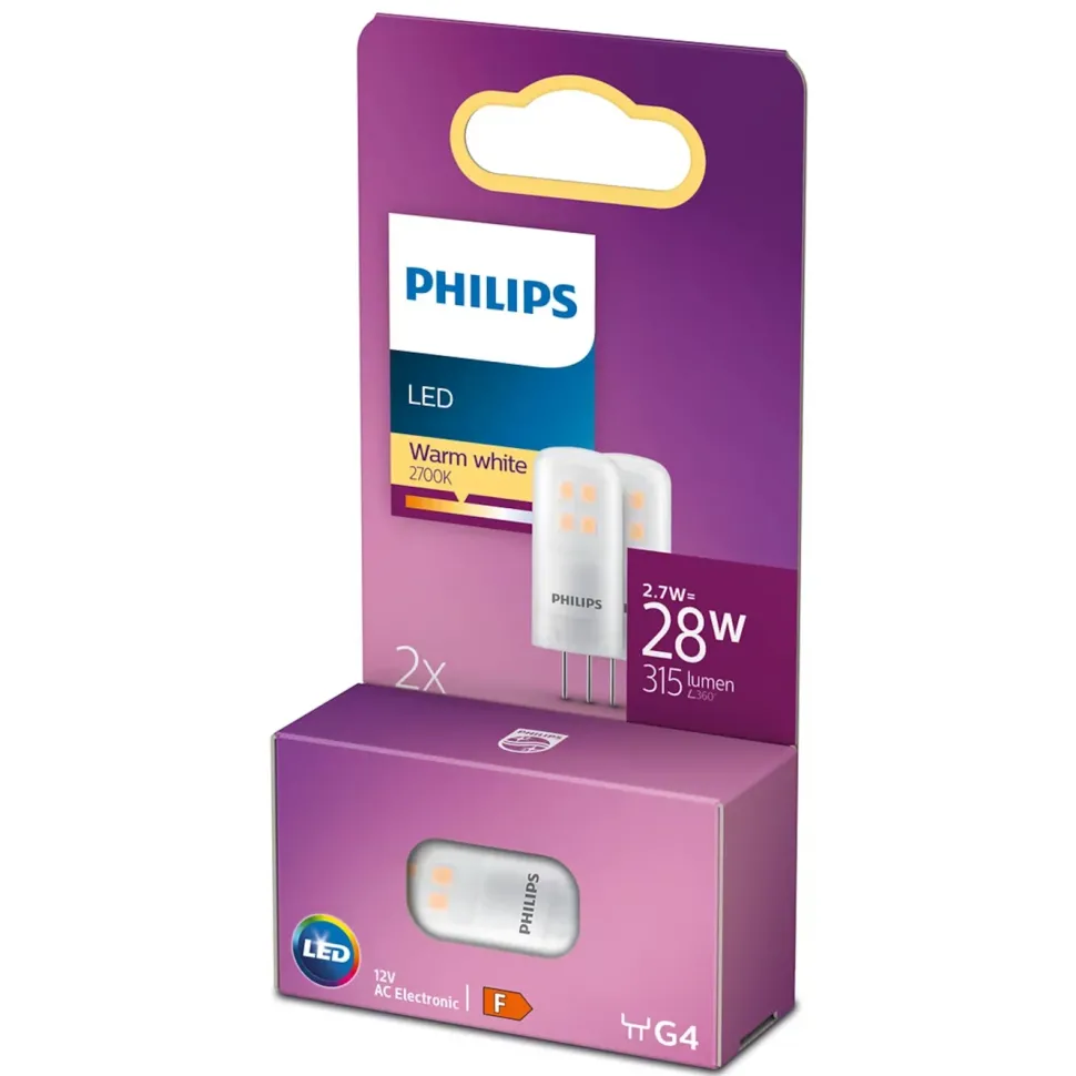 Philips LED-lampa G4 315 lm 2-pack