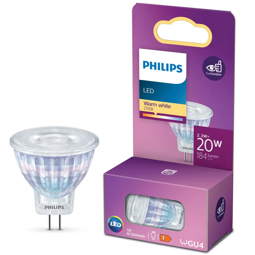 Philips LED-lampa GU4 184 lm