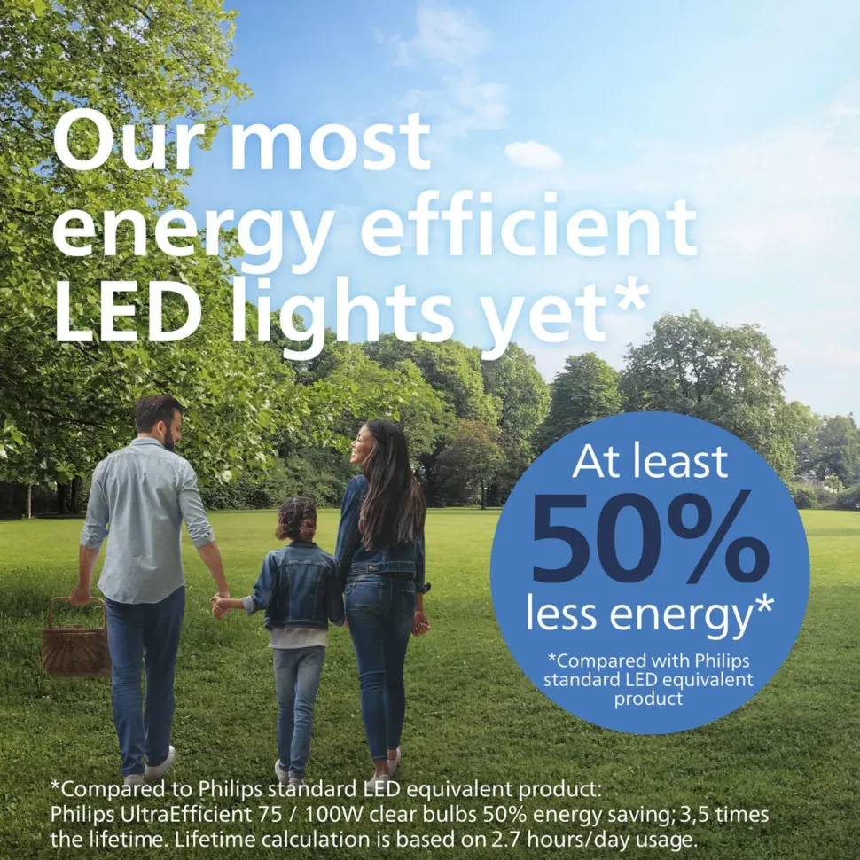 Philips Ultra Efficient E27 LED-lampa 840 lm