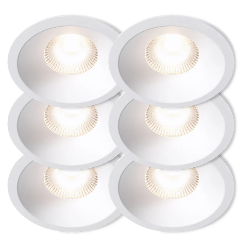 Plejd Downlight Deep DWN-02 6-pack Vit
