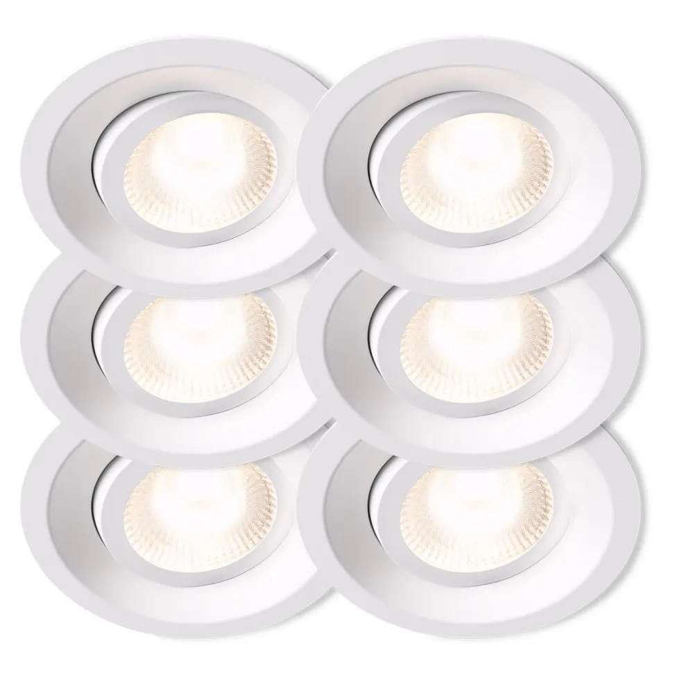 Plejd Downlight Tilt DWN-01 6-pack Vit