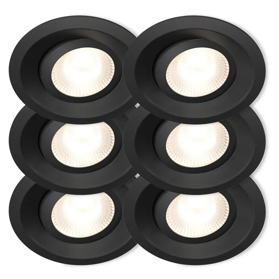 Plejd Downlight Tilt DWN-01 6-pack Svart