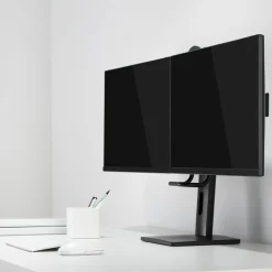 Plexgear Justerbart skärmstativ för 2 skärmar 17-27”
