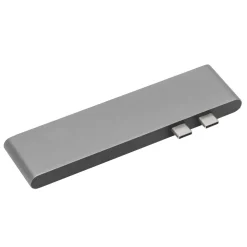 Plexgear Multiadapter för Thunderbolt 3 Space gray