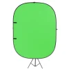 Plexgear Tvåfärgad Green Screen med stativ 1.5x2 m