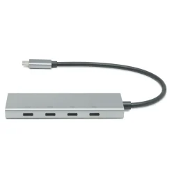 Plexgear USB-C-hubb med 4 portar