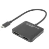 Plexgear USB-C- till 2x DisplayPort-adapter