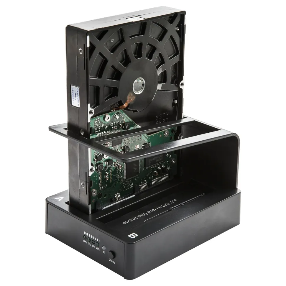 Plexgear USB 5 Gb/s dockningsstation med diskkloning