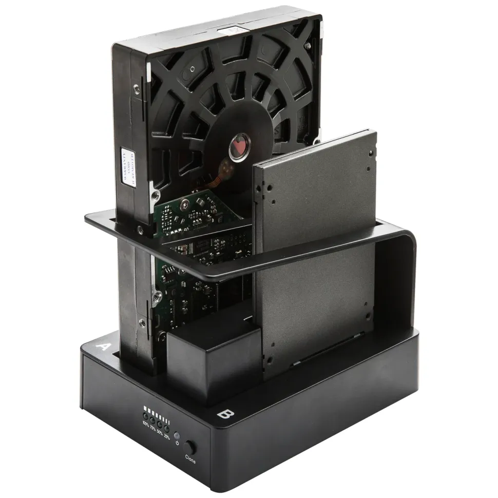 Plexgear USB 5 Gb/s dockningsstation med diskkloning