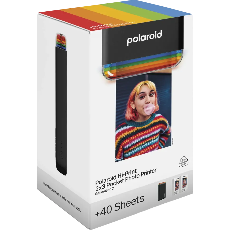 Polaroid Polaroid Hi-Print Gen 2 Kit Portabel fotoskrivare Svart