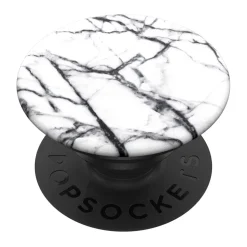 Popsockets Avtagbart grepp för mobil White Marble
