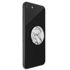 Popsockets Avtagbart grepp för mobil White Marble