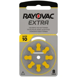 Rayovac Hörapparatsbatterier Gul ZA10 8-pack