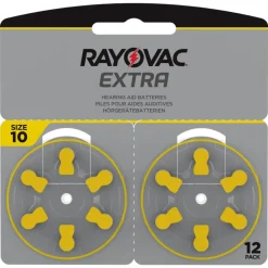 Rayovac Hörapparatsbatterier Gul ZA10 12-pack