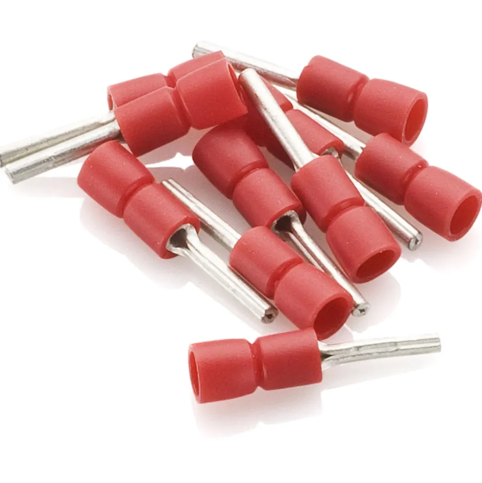 Röd ändhylsa 10-pack